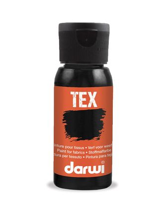 DA0100050 Краска для ткани Darwi TEX, 50 мл (100 черный) арт. АРС-32006-1-АРС0001239686