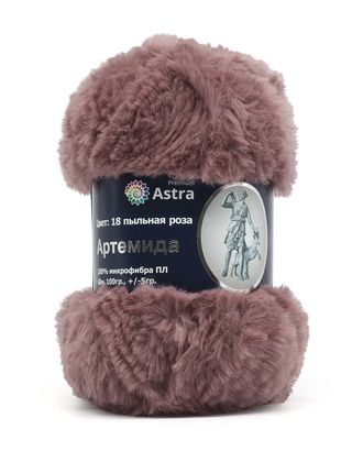 Пряжа Astra Premium 'Артемида' 100гр. 60м (100% микрофибра ПЛ) (18 пыльная роза) арт. АРС-33252-1-АРС0001234338