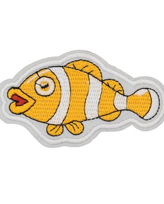 Термоаппликация 'Морская рыбка', оранжевая, 6*10.3см, Hobby&Pro арт. АРС-34581-1-АРС0001244733