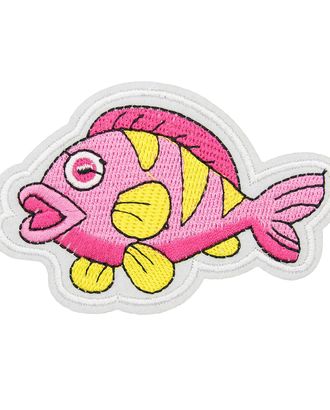 Термоаппликация 'Морская рыбка', розовая, 6*9.1см, Hobby&Pro арт. АРС-34584-1-АРС0001244736