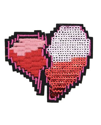 Термоаппликация 'Сердце', 3 цвета, 7.1*6.1см, Hobby&Pro арт. АРС-34605-1-АРС0001244757