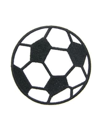 Термоаппликация 'Футбольный мяч', большой, 7см, Hobby&Pro арт. АРС-34780-1-АРС0001237561