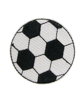Термоаппликация 'Футбольный мяч', средний, 5.3см, Hobby&Pro арт. АРС-34781-1-АРС0001237562
