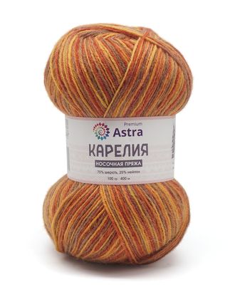 Пряжа Astra Premium 'Карелия' носочная (Karelia sock) 100гр 400м (75% шерсть, 25% нейлон) (1001) арт. АРС-37623-1-АРС0001246092