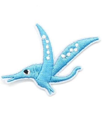Термоаппликация 'Летающий динозавр', голубой 4,6*6,3см, Hobby&Pro арт. АРС-39246-1-АРС0001255977