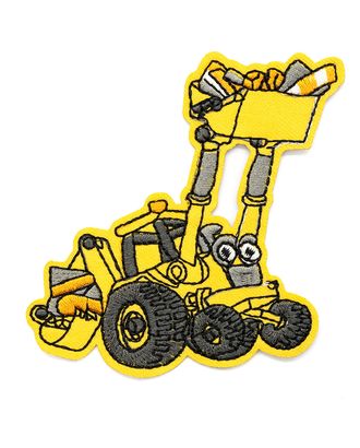 Термоаппликация 'Трактор с глазами', желтый 7,2*8см, Hobby&Pro арт. АРС-39255-1-АРС0001255997