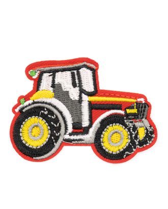 Термоаппликация 'Трактор', желтый/красный 7,2*8см, Hobby&Pro арт. АРС-39367-1-АРС0001255998