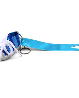 Брелок самосборный Кеды со светоотражающей подвеской 'флажок', сине-голубой арт. АРС-41152-1-АРС0001261694