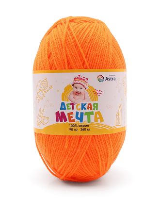 Пряжа Astra Premium 'Детская Мечта' 90гр 360м (100% акрил) (284 оранжевый) арт. АРС-43320-1-АРС0001274855
