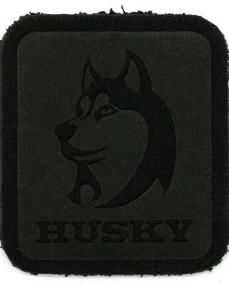 5005 Термоаппликация из замши Husky 3,4*3,89см, 100% кожа (433 черный) арт. АРС-43935-1-АРС0001206009