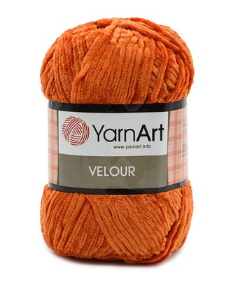 Пряжа YarnArt 'Velour' 100г 170м (100% микрополиэстер) (865 оранжевый) арт. АРС-44123-1-АРС0001233738