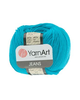 Пряжа YarnArt 'Jeans' 50гр 160м (55% хлопок, 45% полиакрил) (55 насыщенный голубой) арт. АРС-45396-1-АРС0001026348