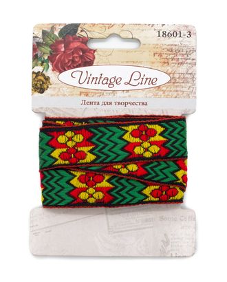 18601-3 Лента декоративная для творчества, 20мм x 1м, Vintage Line арт. АРС-45513-1-АРС0001044321