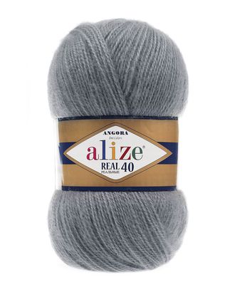 Пряжа ALIZE 'Angora real 40' 100 гр. 430м (40% шерсть, 60% акрил) (87 средне-серый) арт. АРС-45896-1-АРС0001088240