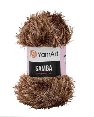 Пряжа YarnArt 'Samba' травка 100гр 150м (100% полиэстер) (199 коричневый) арт. АРС-46380-1-АРС0001146585