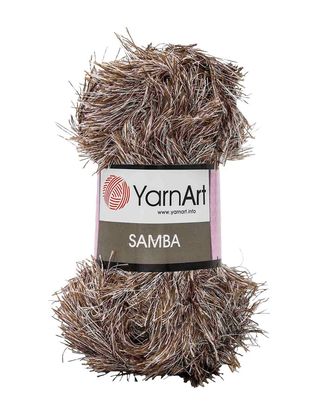 Пряжа YarnArt 'Samba' травка 100гр 150м (100% полиэстер) (99 меланж коричневый) арт. АРС-46381-1-АРС0001146586