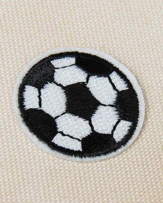 1881257 Термоаппликация футбольный мячик d3см белый/чёрный арт. АРС-46435-1-АРС0001154652