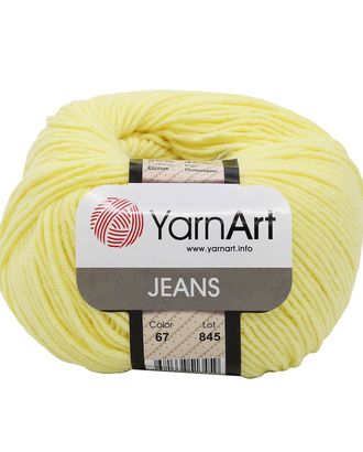 Пряжа YarnArt 'Jeans' 50гр 160м (55% хлопок, 45% полиакрил) (67 св-желтый) арт. АРС-46454-1-АРС0001157737