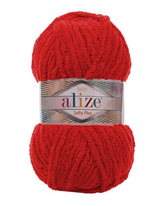 Пряжа Alize 'Softy Plus' 100г 120м (100% микрополиэстер) (56 красный) арт. АРС-46613-1-АРС0001176610