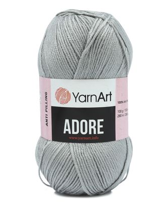 Пряжа YarnArt 'Adore' 100гр 280м (100% акрил с эффектом анти-пиллинга) (346 серый) арт. АРС-47132-1-АРС0001220336