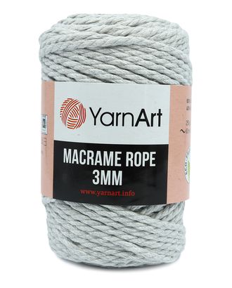 Пряжа YarnArt 'Macrame Rope 3мм' 250гр 63м (60% хлопок, 40% вискоза и полиэстер) (756 светло-серый) арт. АРС-47154-1-АРС0001220375