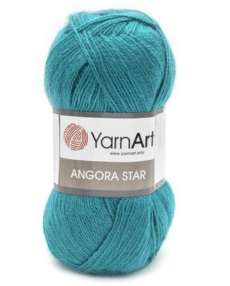 Пряжа YarnArt 'Angora Star' 100гр 500м (20% тонкая шерсть, 80% акрил) (11448 яркая бирюза) арт. АРС-47720-1-АРС0001233674