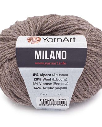 Пряжа YarnArt 'Milano' 50гр 130м (8% альпака, 20% шерсть, 8% вискоза, 64% акрил) (858 пыльная роза) арт. АРС-47756-1-АРС0001233728