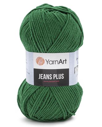 Пряжа YarnArt 'Jeans Plus' 100гр 160м (55% хлопок, 45% полиакрил) (52 темно-зеленый) арт. АРС-47785-1-АРС0001233784
