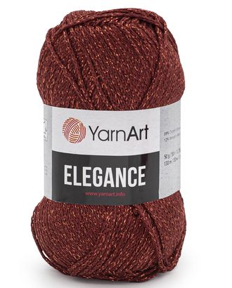 Пряжа YarnArt 'Elegance' 50гр 130м (88% хлопок, 12% металлик) (122 красный) арт. АРС-47820-1-АРС0001234140