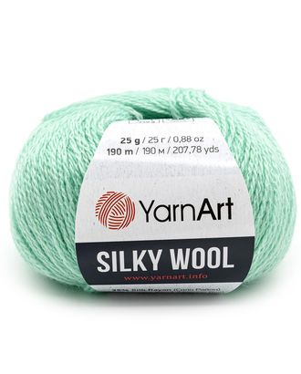 Пряжа YarnArt 'Silky Wool' 25гр 190м (35% шелковая вискоза, 65% шерсть мериноса) (340 мятный) арт. АРС-47884-1-АРС0001234255