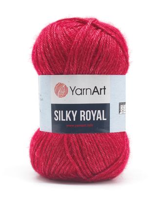 Пряжа YarnArt 'Silky Royal' 50гр 140м (35% шелковая вискоза, 65% шерсть мериноса) (433 красный) арт. АРС-47888-1-АРС0001234261