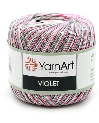 Пряжа YarnArt 'Violet Melange' 50гр 282м (100% мерсеризированный хлопок) (504 меланж) арт. АРС-47906-1-АРС0001234291