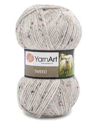 Пряжа YarnArt 'Tweed' 100гр 300м (30% шерсть, 60% акрил, 10% вискоза) (220 белый) арт. АРС-47909-1-АРС0001234296