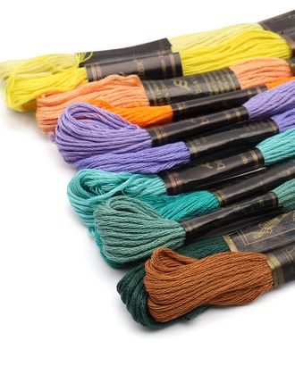 Набор мулине для вышивания и рукоделия 'Универсальный №3', 12 шт по 8м, 12 цветов, Bestex арт. АРС-52675-1-АРС0001279430