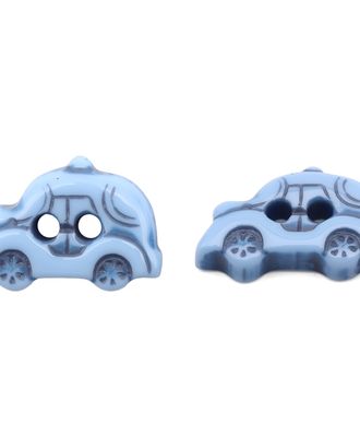 Б30 (3.02-997-19) Пуговица 'Машинка' 30L (19мм) 2 прокола, пластик (голубой) арт. АРС-53888-1-АРС0001281608