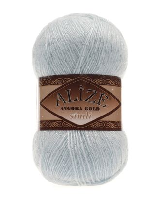 Пряжа Alize 'Angora Gold Simli' 100гр. 500м. (20% шерсть, 5% металлик, 75% акрил) (514 зимнее небо) арт. АРС-54374-1-АРС0001226767