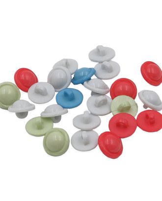 Пуговицы пластиковые 'Цветное ассорти', диаметр 11,5 мм, 4 цвета, набор 24 шт арт. АРС-54471-1-АРС0001283378