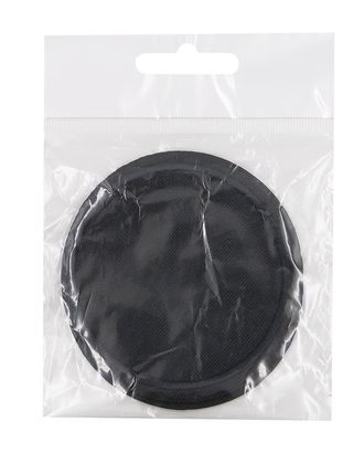 LA431 Термоаппликация джинсовая круглая, d80 мм (черный (black)) арт. АРС-55432-1-АРС0001284763