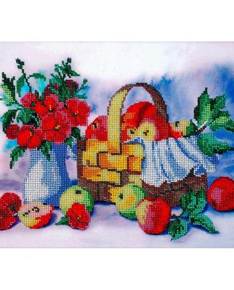 Купить БН-3101 Набор для вышивания бисером Hobby&Pro 'Лукошко яблок', 35*25 см арт. АРС-4094-1-АРС0001080238 оптом в Череповце