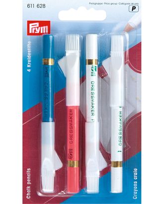 Меловые карандаши со стирающей кисточкой PRYM 611628, разноцветные арт. АРС-18217-1-АРС0000820872