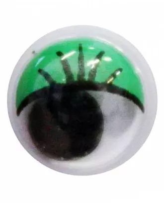 Купить Глазки для игрушек TEY-019 Глаза бегающие с цветным веком 8мм (зеленый) арт. АРС-19313-1-АРС0000829543 оптом в Казахстане