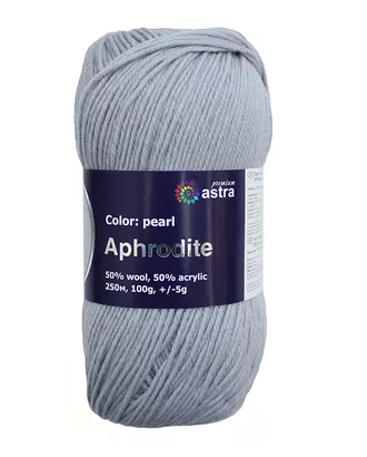 Купить Пряжа Astra Premium 'Афродита' 100гр. 250м (50% шерсть, 50% акрил) (04 перламутр) арт. АРС-23167-1-АРС0001096952 оптом в Казахстане