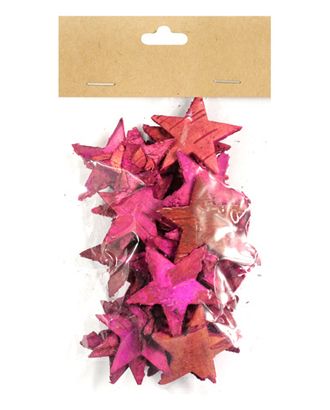 Купить Товары для творчества YW014 Декоративные элементы из коры дерева 'Звездочки', 4см, 30 шт/уп (розовый) арт. АРС-27644-1-АРС0001039221 оптом в Новочеркасске