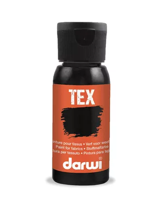 Купить Художественные краски DA0100050 Краска для ткани Darwi TEX, 50 мл (100 черный) арт. АРС-32006-1-АРС0001239686 оптом в Казахстане
