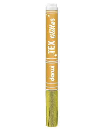 DA0140013 Маркер для ткани Darwi TEX Glitter, 2мм (с блестками) (700 желтый) арт. АРС-32126-1-АРС0000842248