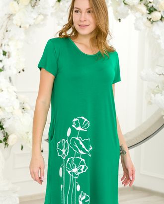 Туника женская из кулирки с лайкрой Маки изумруд арт. АМД-2289-1-АМД17985301.00001 Туника женская из кулирки с лайкрой Маки изумруд арт. АМД-2289-1-АМД17985301.00001