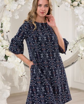 Платье женское из барби Беата узоры арт. АМД-2304-1-АМД17987168.00001 Платье женское из барби Беата узоры арт. АМД-2304-1-АМД17987168.00001