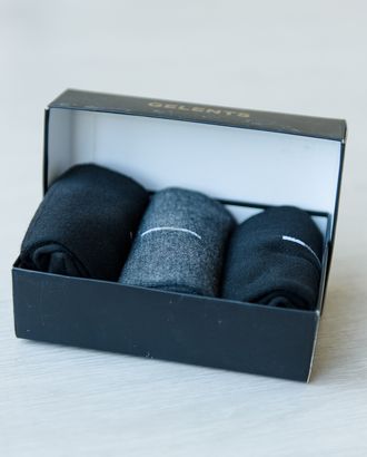 Купить Носки Набор высоких мужских носков из трех пар в коробке арт. АМД-771-1-АМД17927245.00001 оптом в Усть-Каменогорске