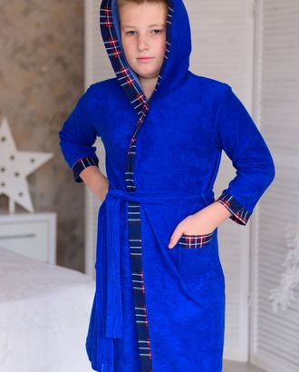 Халат подростковый из махры Артем синий арт. АМД-1318-3-АМД17927792.00003 Халат подростковый из махры Артем синий арт. АМД-1318-3-АМД17927792.00003