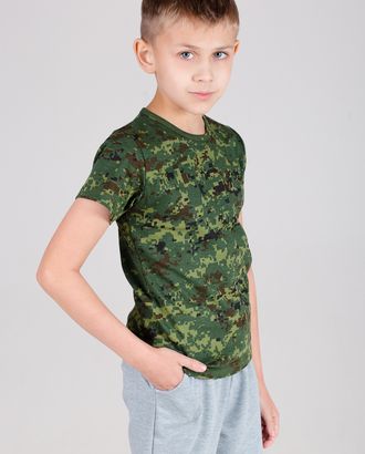Футболка детская из кулирки Камуфляж хаки арт. АМД-1455-1-АМД17929397.00001 Футболка детская из кулирки Камуфляж хаки арт. АМД-1455-1-АМД17929397.00001